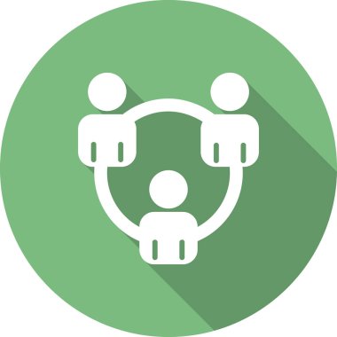 Takım çalışması simgesi vektör illüstrasyonu