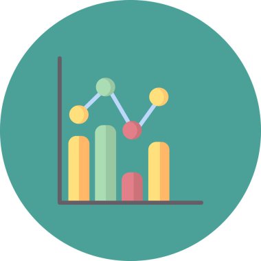 İş grafiği İstatistikler, basit web simgesi