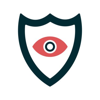 Göz Kalkanı ikon vektör çizimi