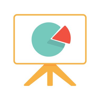 grafik, diyagram simgesi vektör çizimi