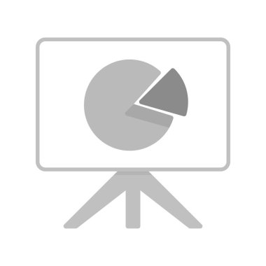 grafik, diyagram simgesi vektör çizimi