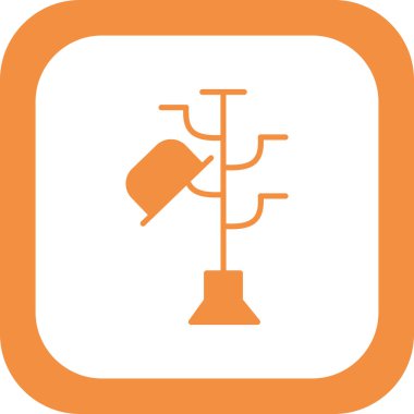 Hatstand simgesi, vektör çizimi