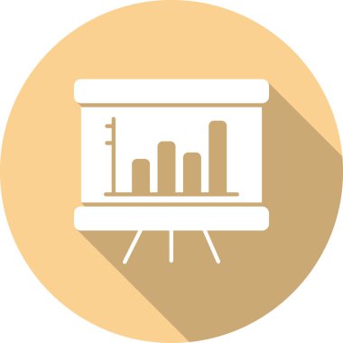 grafik, diyagram simgesi vektör çizimi