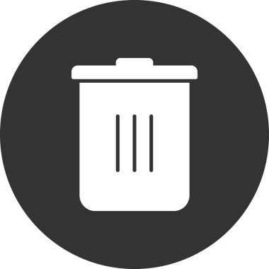 Çöp kutusu simgesi. özet çizimi  