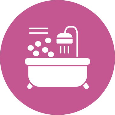 Küvet. Web simgesi basit tasarım 