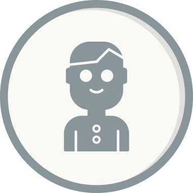 avatar vektör simgesi modern basit illüstrasyon 