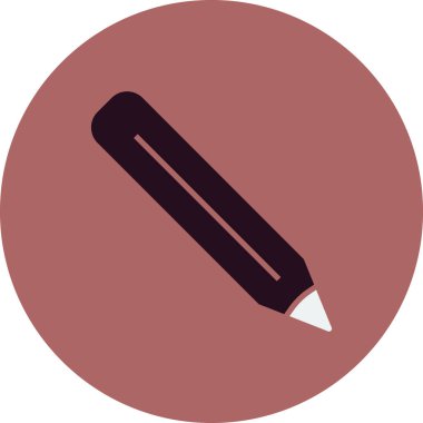 Kalem simgesi, vektör illüstrasyonu