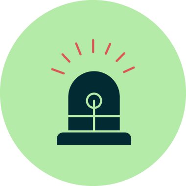 Siren simgesi, vektör çizimi