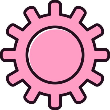 Teçhizat Web simgesi basit bir illüstrasyon. Sembol ayarlanıyor