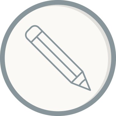 Kalem simgesi, vektör illüstrasyonu