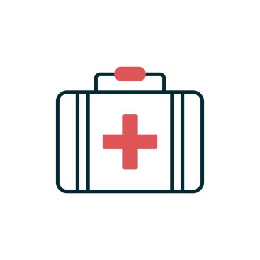 evrak çantası ikonu vektör illüstrasyonu