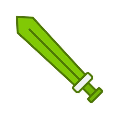 Kılıç. Web simgesi basit illüstrasyon 