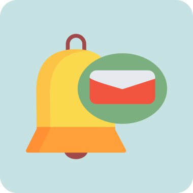 Bildirim simgesi, vektör illüstrasyonu