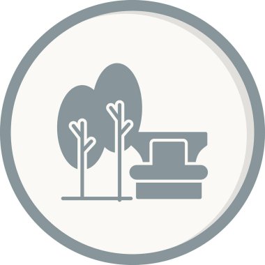 Bahçe ikonu vektör illüstrasyonu