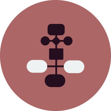 iş akışı simgesi, vektör illüstrasyonu