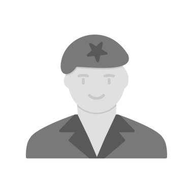 asker simgesi vektör illüstrasyonu