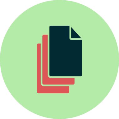 belge simgesi, illüstrasyon. düz tasarım biçimi.