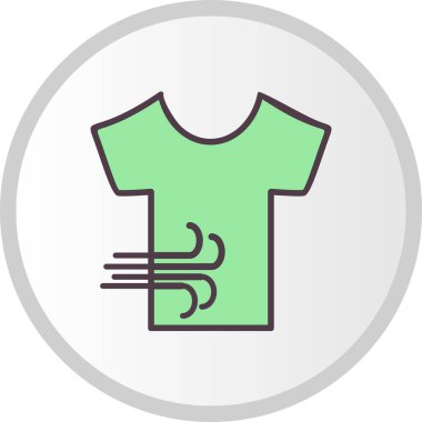 Kurutma Tişörtünün vektör illüstrasyonu