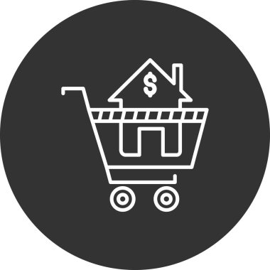 Çevrimiçi Özellik simgesi, vektör illüstrasyonu