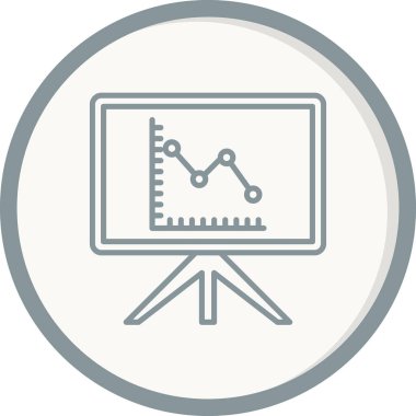 sunum simgesi vektör illüstrasyonu