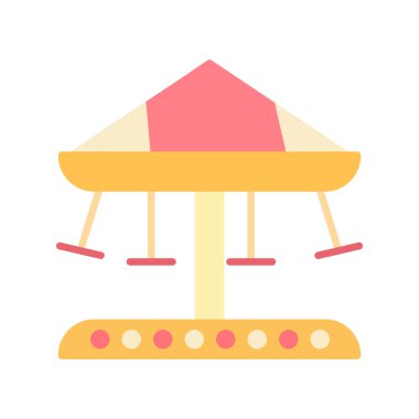 Atlıkarınca simgesi, vektör illüstrasyonu