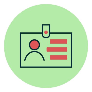 Kart simgesi, vektör illüstrasyonu