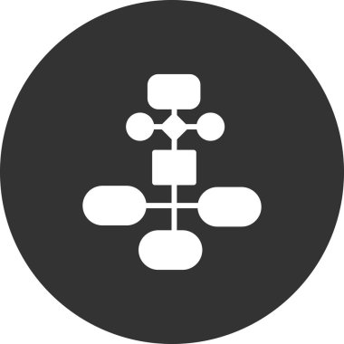 iş akışı simgesi, vektör illüstrasyonu