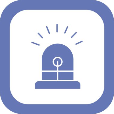 Siren simgesi, vektör çizimi