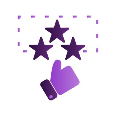 Geri besleme düz simgesi, vektör illüstrasyonu