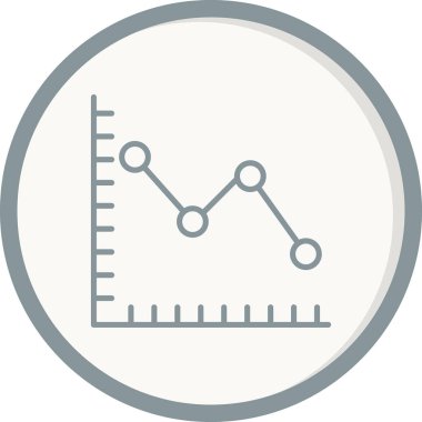 çizgi grafik simgesi, vektör çizim