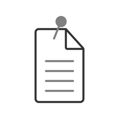 Kağıt, belge simgesi modada  