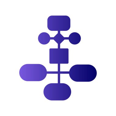 iş akışı simgesi, vektör illüstrasyonu