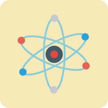 atom simgesi, vektör illüstrasyonu, Nucleus sembolü
