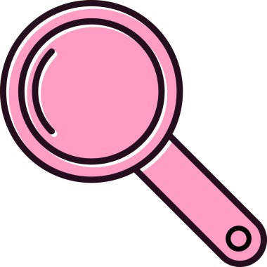 Arama sembolü, büyütme cam çizgi simgesi tasarımı, vektör illüstrasyonu 