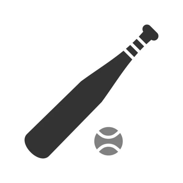 Icône Baseball Illustration Vectorielle — Image vectorielle