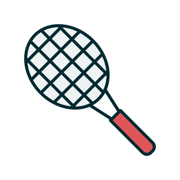 Raquette Tennis Conception Simple — Image vectorielle