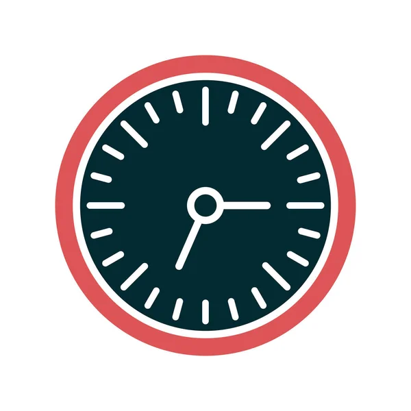 Настенные Часы Веб Значок Простая Иллюстрация — стоковый вектор