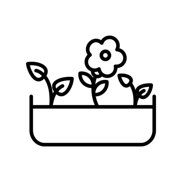 Plant Pot Icon Vector Illustration Design — Archivo Imágenes Vectoriales