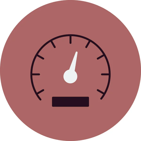 Speedometer Web Icon Simple Design — Stock Vector
