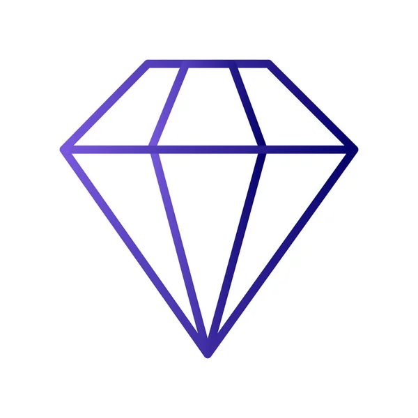 Gyémánt Ikon Vektorillusztrációja — Stock Vector