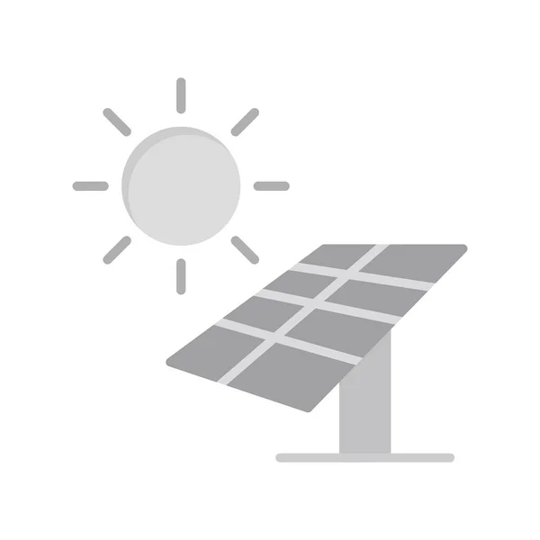 Energii Słonecznej Panelu Ikona Ilustracja Wektorowa — Wektor stockowy