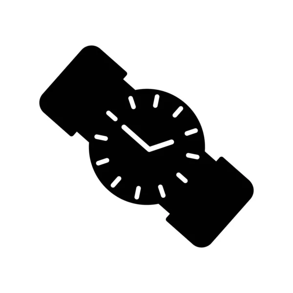 Orologio Polso Icona Vettoriale Illustrazione — Vettoriale Stock