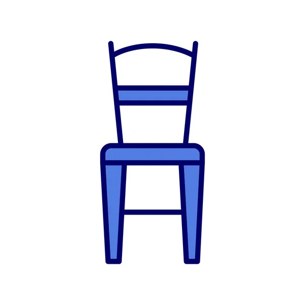 Καρέκλα Εικονίδιο Διανυσματική Απεικόνιση — Διανυσματικό Αρχείο
