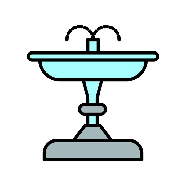 Fountain Icon Vector Illustration — Stock Vector