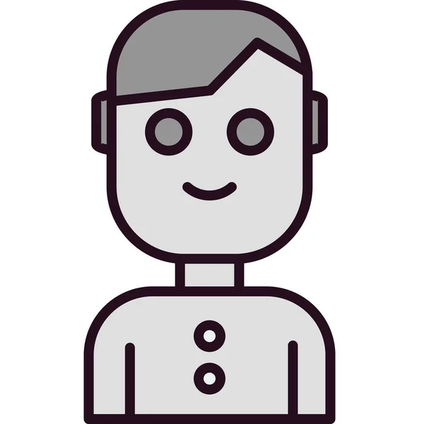 Avatar Vector Icono Ilustración Simple Moderna — Vector de stock