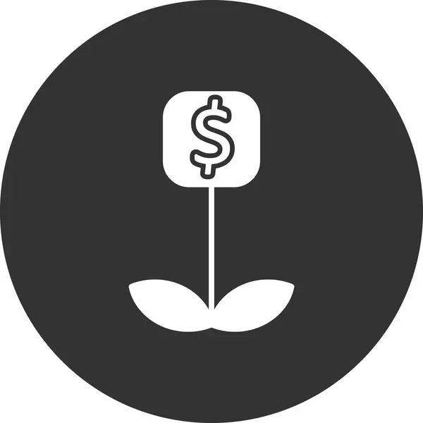 Investment Sign Dollar Symbol Vector Illustration Design — Stock Vector