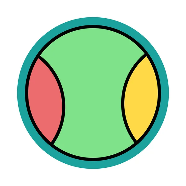 Icono Pelota Tenis Ilustración Simple — Archivo Imágenes Vectoriales