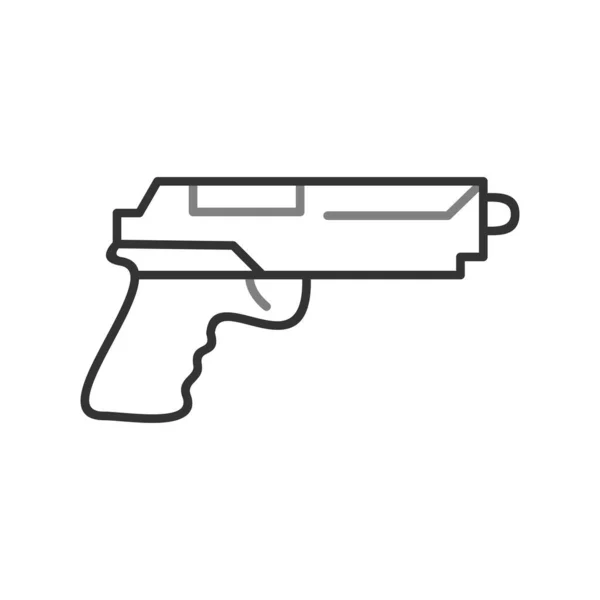 Illustration Vectorielle Une Icône Pistolet — Image vectorielle
