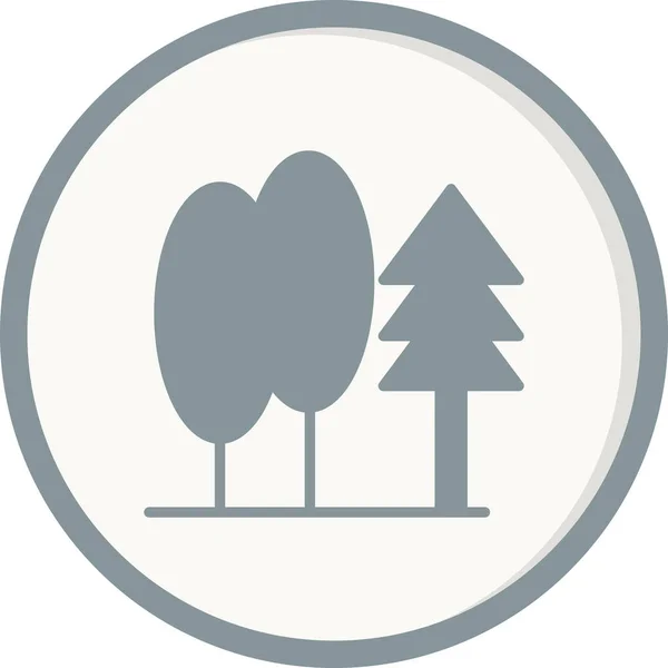 Bäume Symbol Vektorillustration — Stockvektor