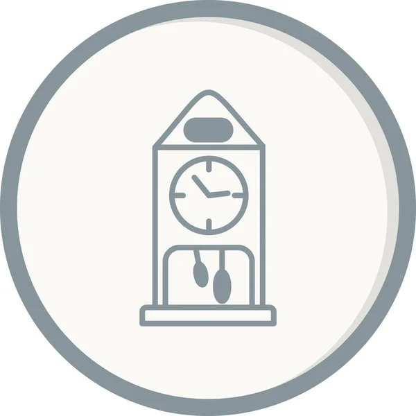 Reloj Icono Vector Ilustración — Vector de stock